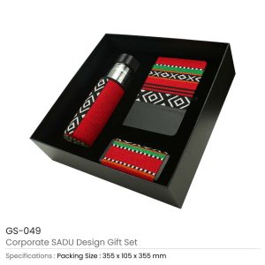 SADU Design Corporate Gift Sets with Bottle Notebook Powerbank - Image 3