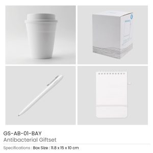 Antibacterial Gift Sets with Cup and Notepad - Image 5