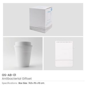 Antibacterial Gift Sets with Cup and Notepad - Image 4