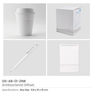 Antibacterial Gift Sets with Cup and Notepad - Image 3