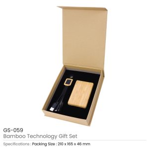 Bamboo Technology Gift Sets in Kraft Gift Box - Image 3