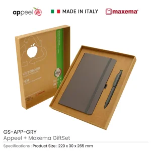 Appeel A5 Notebook and Maxema Dot Recycled Pen Italian Gift Sets - Image 4